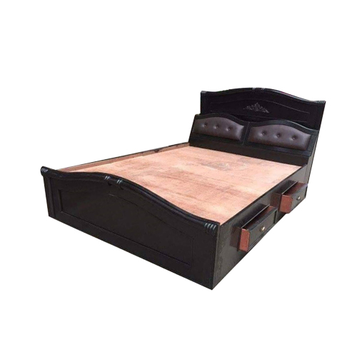 Dark Brown King Size Bed - 5*6.5 FT