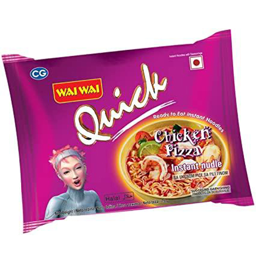 Wai Wai Quick Chicken Pizza Noodles