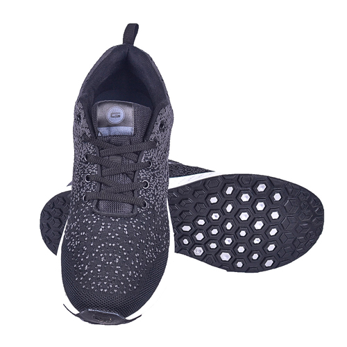Goldstar Black Grey Sports Shoes For Men G10G203
