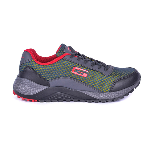 Goldstar Grey Red Sports Shoes For Men G10-404