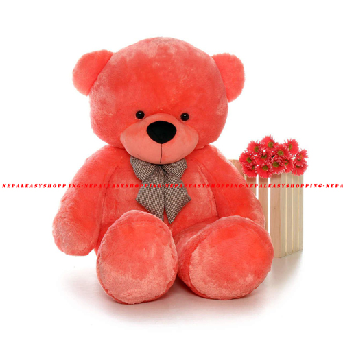 Teddy Orange Colored Cotton Fabric Bear Stuffed Animal Gifts