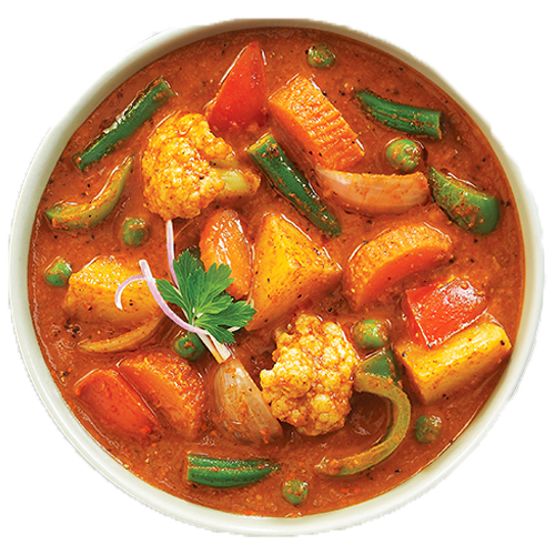 Veg Curry (Serve with 3pc roti)