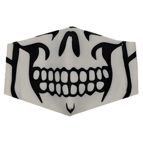 Graphic Skull White Printed Unisex Face Mask