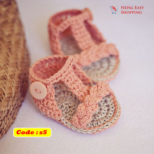 Handmade Newborn Knit Acrylin Peas Shoes, Soft Acrylic Baby Booties, Baby Girl Welcome Gift,Newborn Girl Shower Gift