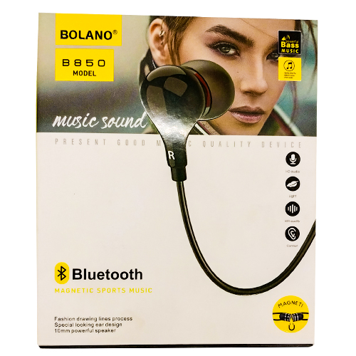 Bolano B850 Magnetic Sports Wireless Bluetooth Earphones
