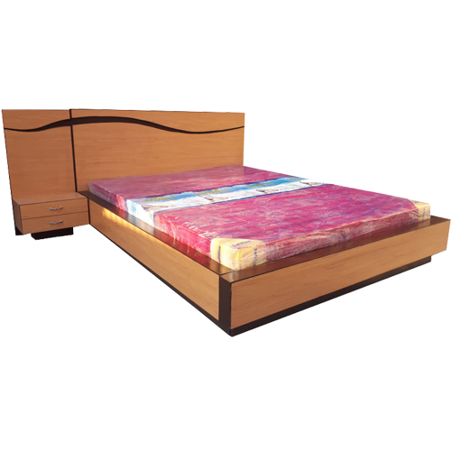 Khaki King Size Bed Without Storage