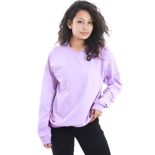 Purple Sweatshirt with Long Sleeves
