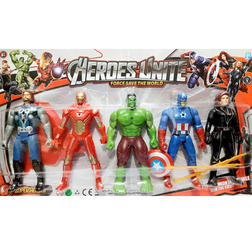 Multicolored Avengers Superheroes Action Figures