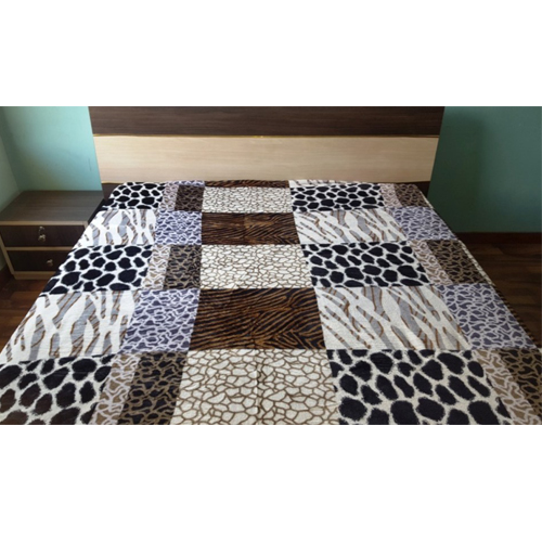 Cheetah Warm Faux Mink Flannel King Sized Bed Covers