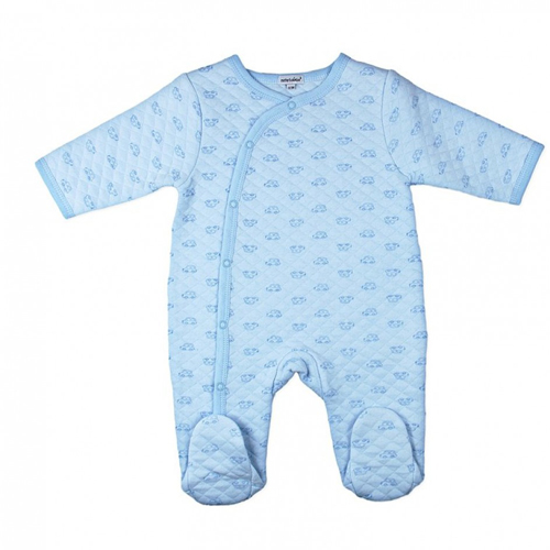 Quilted Footed Sleep-suit / Romper For Winter Sku