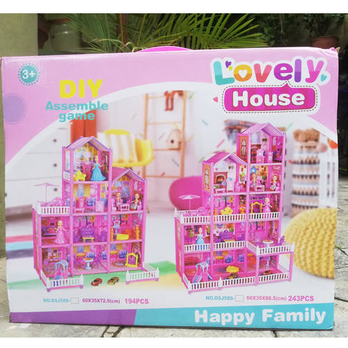Kids DIY Barbie Lovely House Set