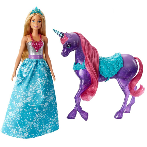 Baby Barbie Doll and Unicorn Horse FPL89