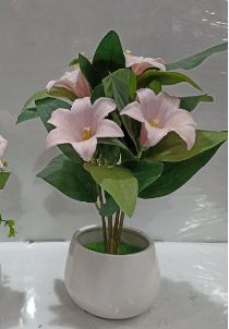 Optical Fibre Flower Pot Colour Changing Artificial Plant