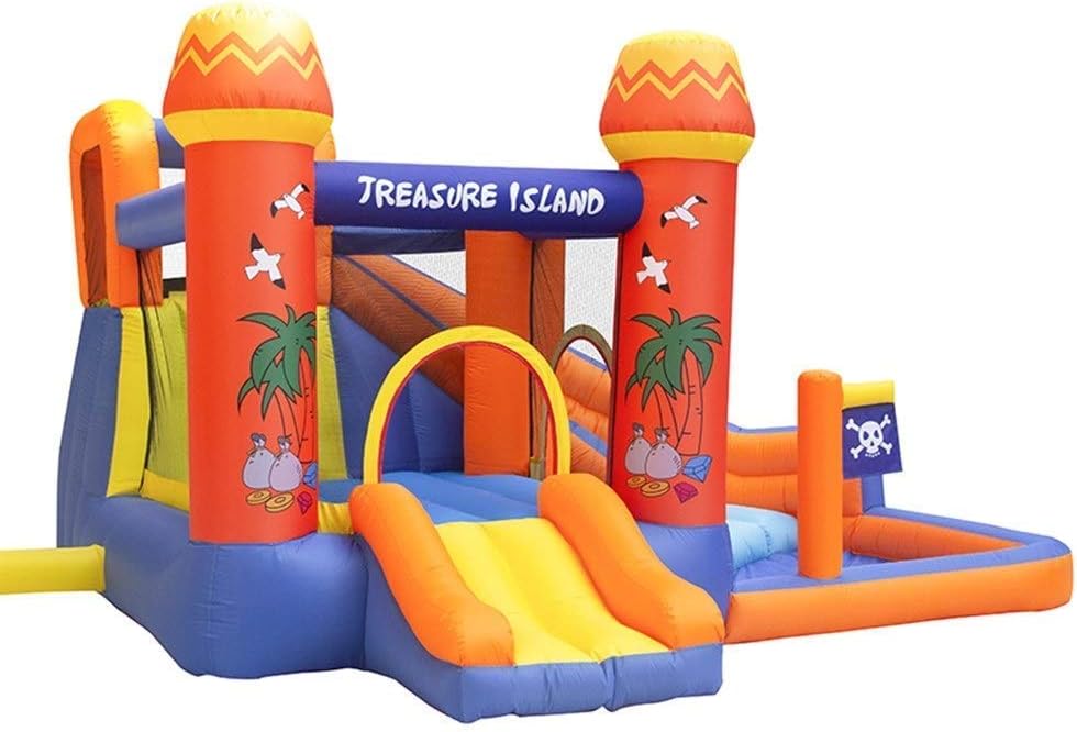 Bouncy Castles Inflatable Bounce House Castle with Large Slides Bounce Area and Obstacles with Blower for Kids Inflatables Bouncy Castles