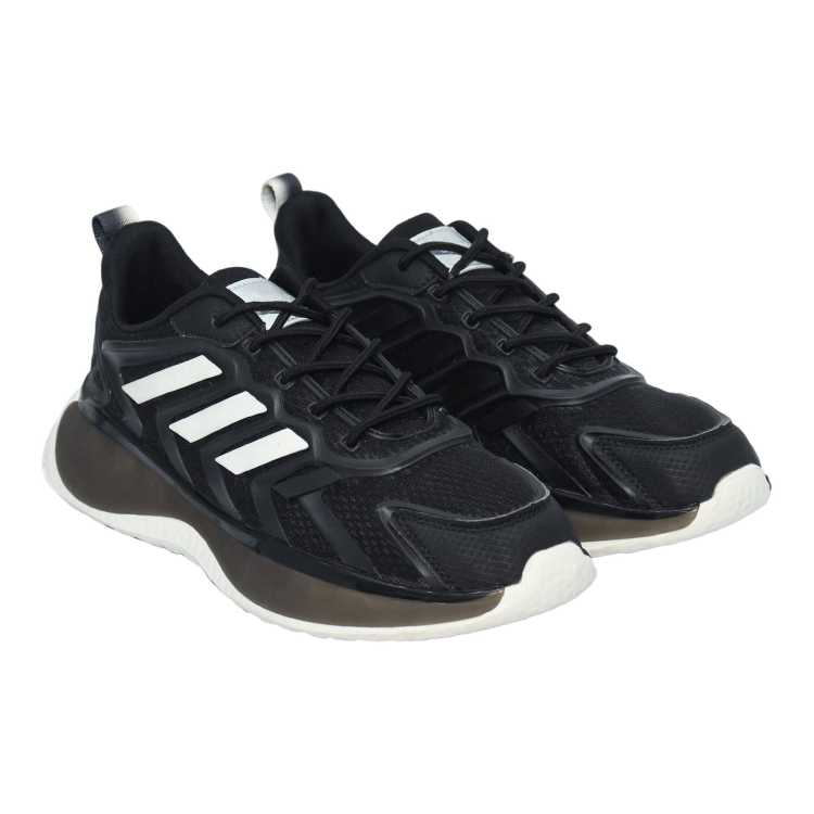 Medium Width, Round Toe, Synthetic Sport Sneakers with Lace-Up Closure, Black Color