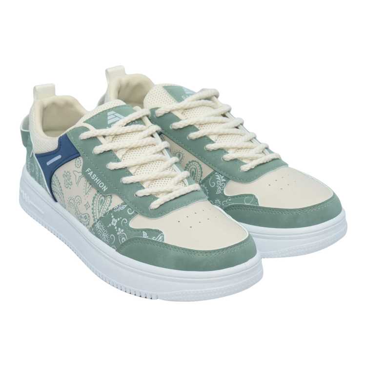 Green/Brown color  Synthetic Round Toe Lace-Up Closure Casual/Sport Sneakers