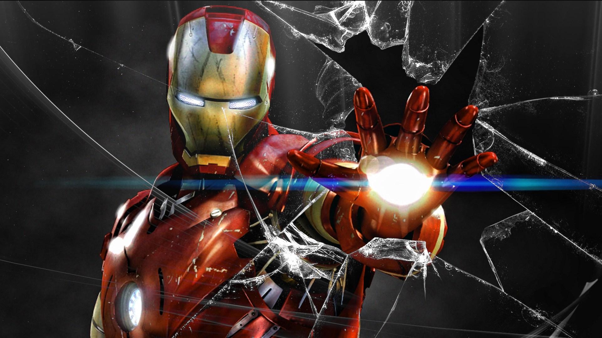 Iron man Sticker For Laptop Screen Background design for (15.6/14 inch)
