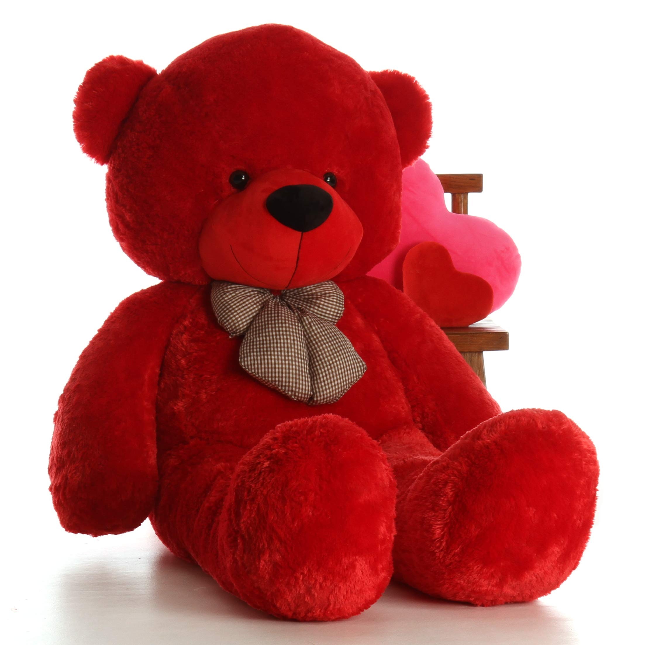 Soft 3ft Hugable Stuffed Cute Premium Quality Teddy Bear, Red