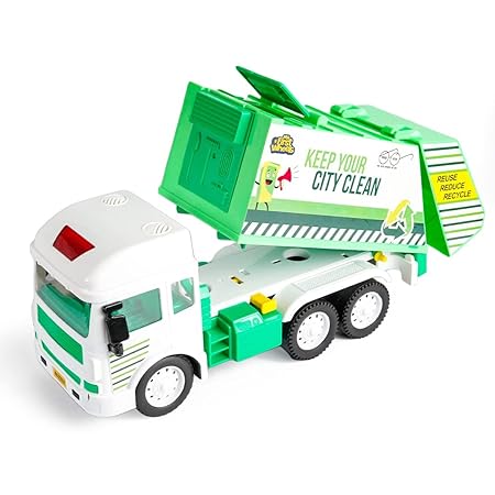 Kids Friction Powered Big Size Garbage Truck Toy