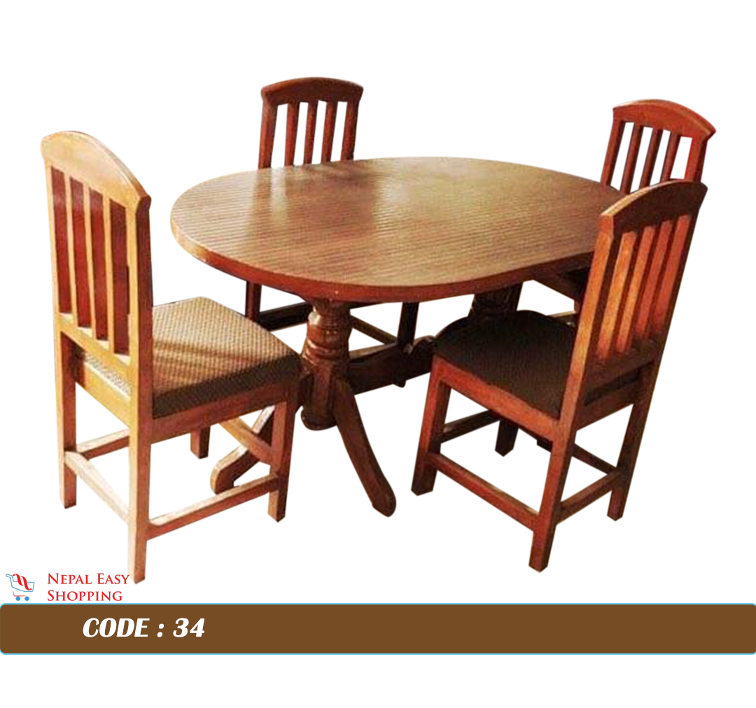 Dining Table Set 4 Chairs 3 5 Ft Online Shopping In Nepal Buy Online In Nepal Online Store In Nepal Online Shopping Store In Nepal Nepaleasyshopping Com