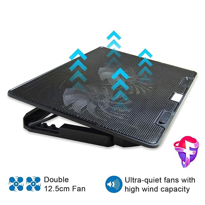 Cooling Pad and Stand for Laptops Upto 15.6 Inch
