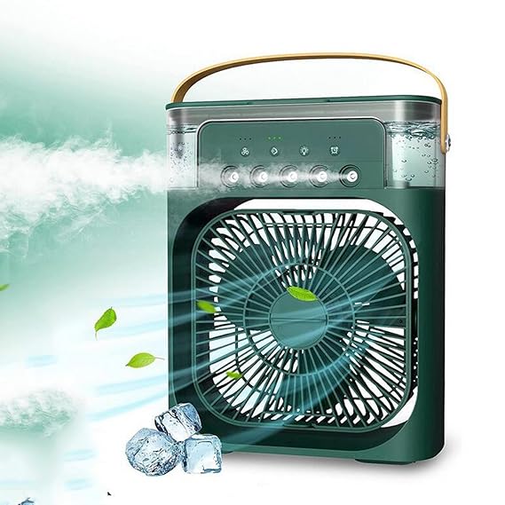Misting Fan Small Cooling Fan Silent 3 Speeds USB Fans for Car Indoor Home Office Hotel